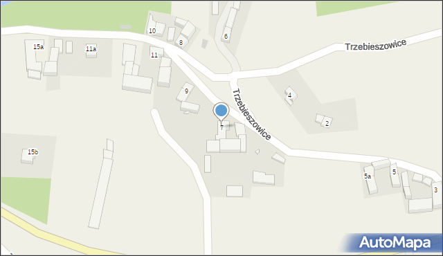 Trzebieszowice, Trzebieszowice, 7, mapa Trzebieszowice