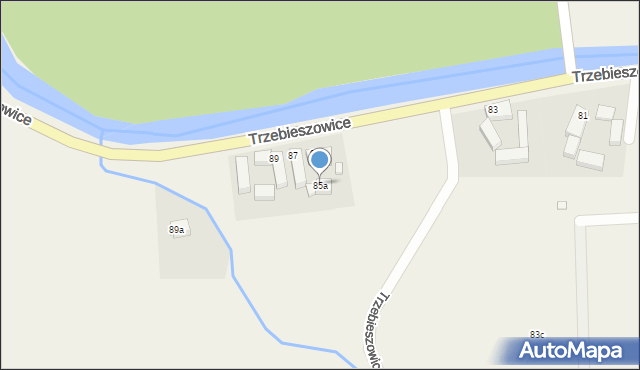 Trzebieszowice, Trzebieszowice, 85a, mapa Trzebieszowice