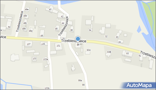 Trzebieszowice, Trzebieszowice, 95, mapa Trzebieszowice