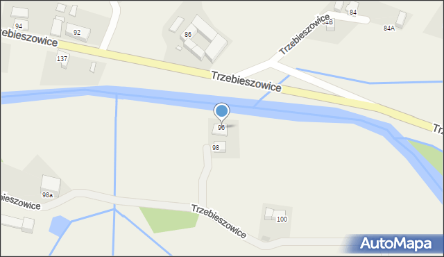 Trzebieszowice, Trzebieszowice, 96, mapa Trzebieszowice