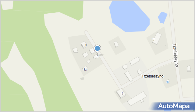 Trzebieszyno, Trzebieszyno, 3, mapa Trzebieszyno