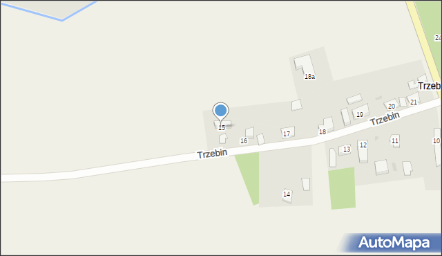 Trzebin, Trzebin, 15, mapa Trzebin