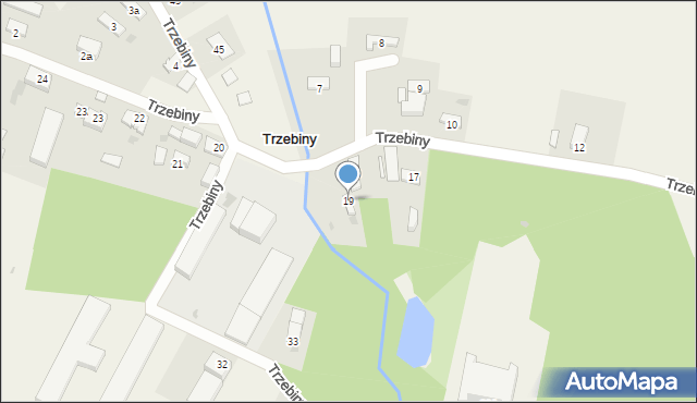 Trzebiny, Trzebiny, 19, mapa Trzebiny