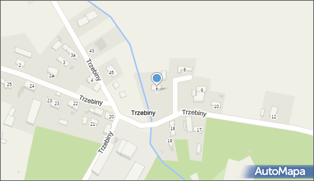 Trzebiny, Trzebiny, 7, mapa Trzebiny