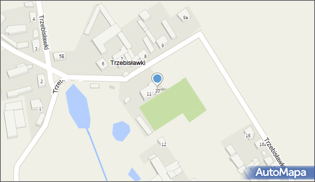 Trzebisławki, Trzebisławki, 10, mapa Trzebisławki