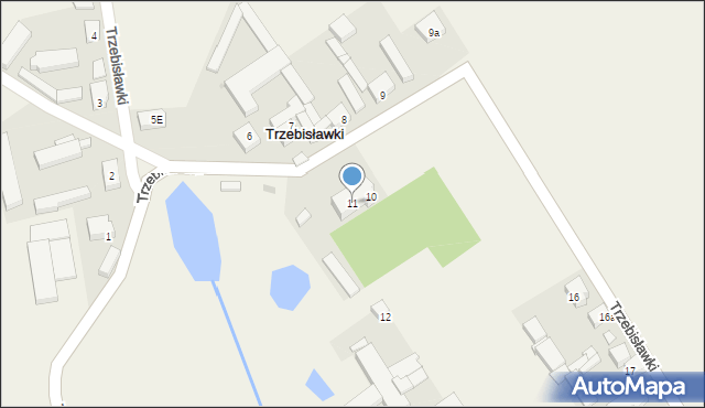 Trzebisławki, Trzebisławki, 11, mapa Trzebisławki