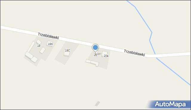 Trzebisławki, Trzebisławki, 20, mapa Trzebisławki