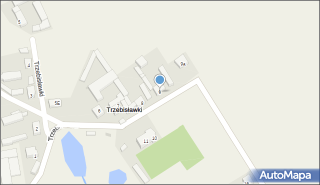 Trzebisławki, Trzebisławki, 9, mapa Trzebisławki