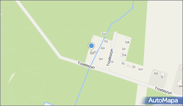 Trzebiszyn, Trzebiszyn, 31a, mapa Trzebiszyn