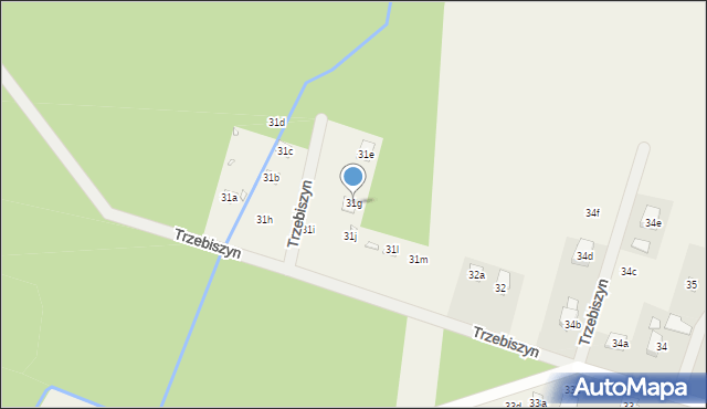 Trzebiszyn, Trzebiszyn, 31g, mapa Trzebiszyn