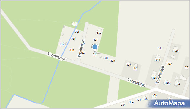 Trzebiszyn, Trzebiszyn, 31j, mapa Trzebiszyn