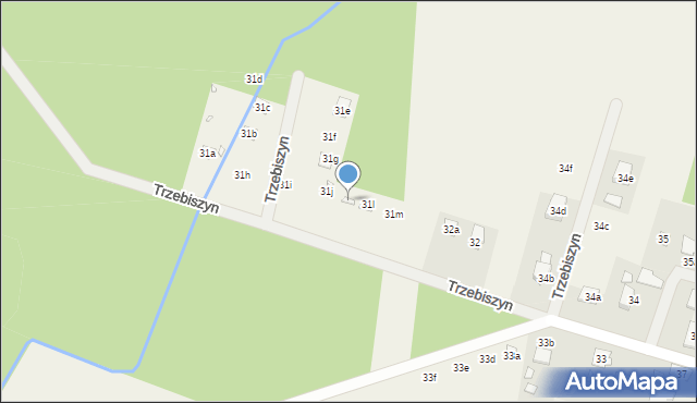 Trzebiszyn, Trzebiszyn, 31k, mapa Trzebiszyn