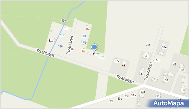 Trzebiszyn, Trzebiszyn, 31l, mapa Trzebiszyn