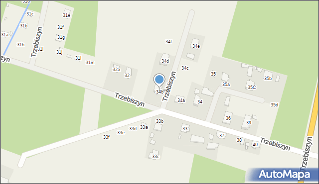 Trzebiszyn, Trzebiszyn, 34b, mapa Trzebiszyn