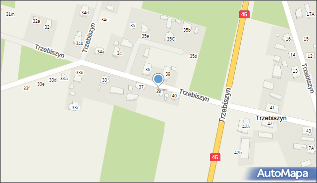 Trzebiszyn, Trzebiszyn, 38, mapa Trzebiszyn