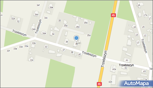 Trzebiszyn, Trzebiszyn, 39, mapa Trzebiszyn