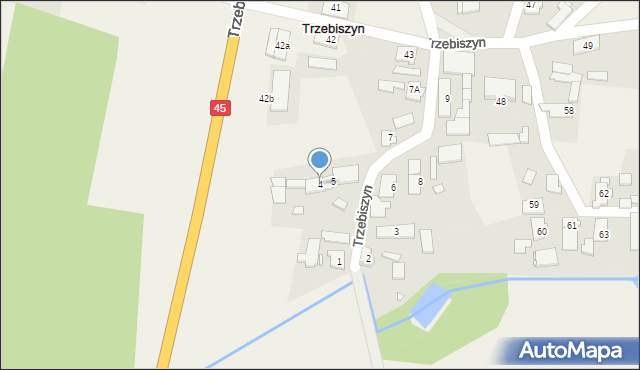 Trzebiszyn, Trzebiszyn, 4, mapa Trzebiszyn