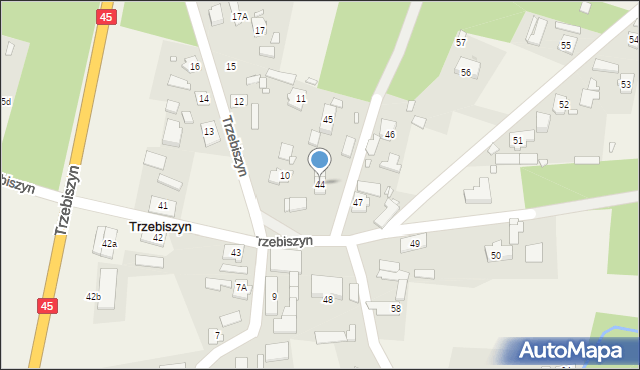 Trzebiszyn, Trzebiszyn, 44, mapa Trzebiszyn