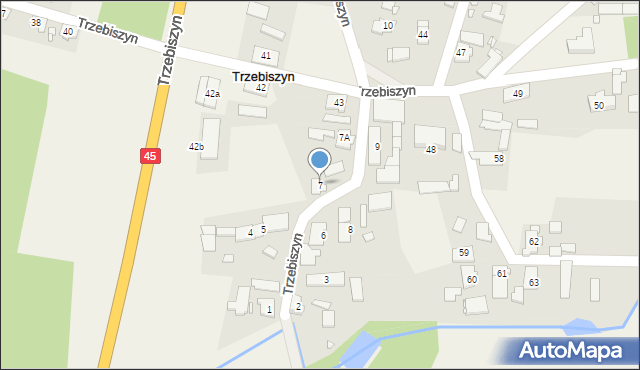 Trzebiszyn, Trzebiszyn, 7, mapa Trzebiszyn