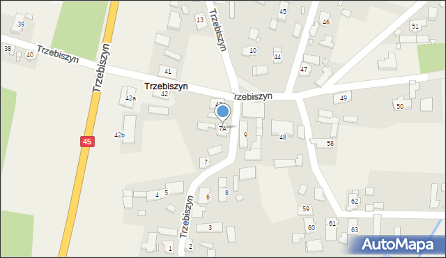 Trzebiszyn, Trzebiszyn, 7A, mapa Trzebiszyn