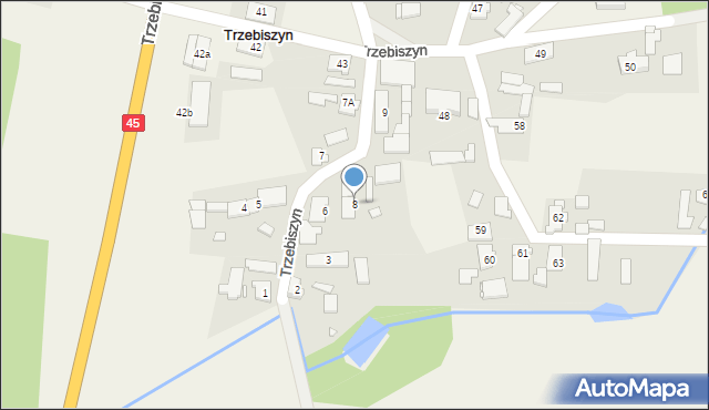 Trzebiszyn, Trzebiszyn, 8, mapa Trzebiszyn