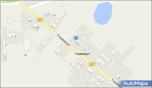 Trzebiszyn, Trzebiszyn, 14, mapa Trzebiszyn