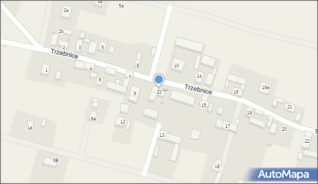 Trzebnice, Trzebnice, 11, mapa Trzebnice