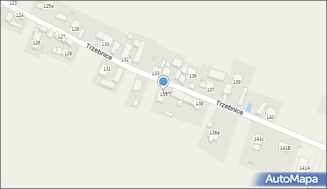 Trzebnice, Trzebnice, 135, mapa Trzebnice