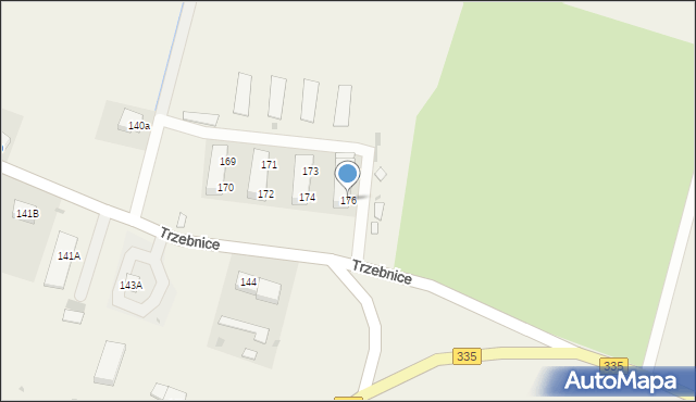 Trzebnice, Trzebnice, 176, mapa Trzebnice