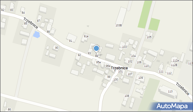 Trzebnice, Trzebnice, 94, mapa Trzebnice