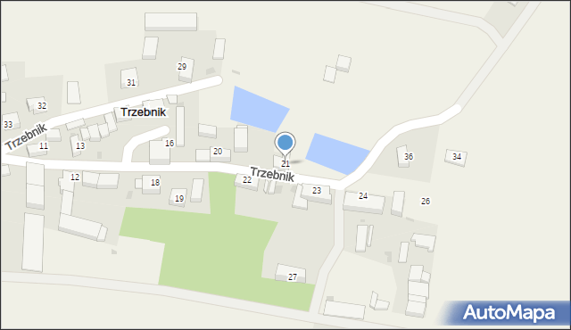 Trzebnik, Trzebnik, 21, mapa Trzebnik