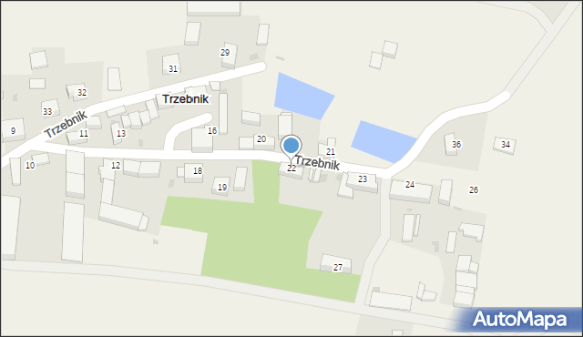 Trzebnik, Trzebnik, 22, mapa Trzebnik