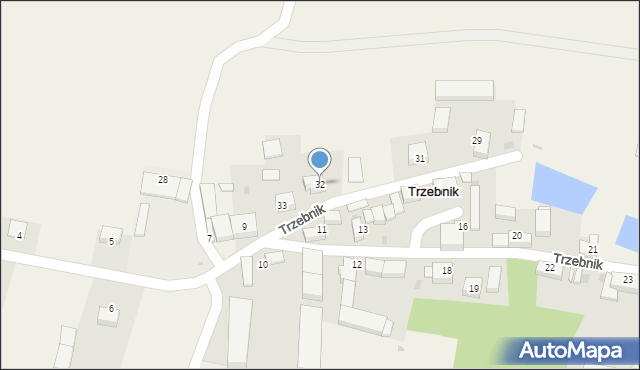 Trzebnik, Trzebnik, 32, mapa Trzebnik