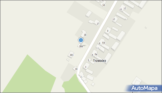 Trzebórz, Trzebórz, 38a, mapa Trzebórz
