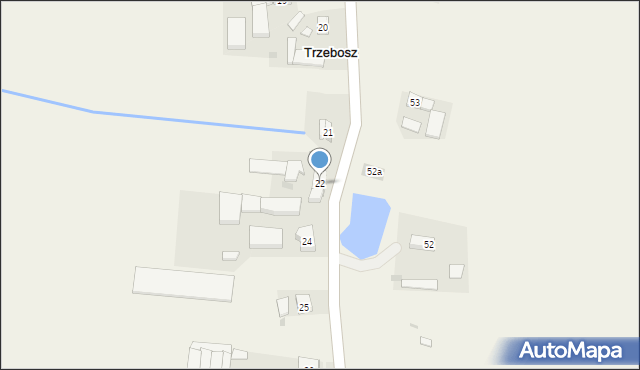 Trzebosz, Trzebosz, 22, mapa Trzebosz