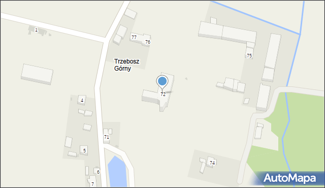 Trzebosz, Trzebosz, 72, mapa Trzebosz