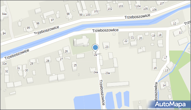 Trzeboszowice, Trzeboszowice, 24, mapa Trzeboszowice