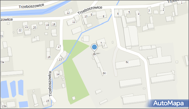 Trzeboszowice, Trzeboszowice, 6h, mapa Trzeboszowice