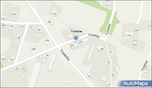 Trzebów, Trzebów, 32B, mapa Trzebów