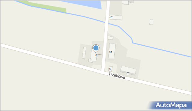 Trzebowa, Trzebowa, 6, mapa Trzebowa