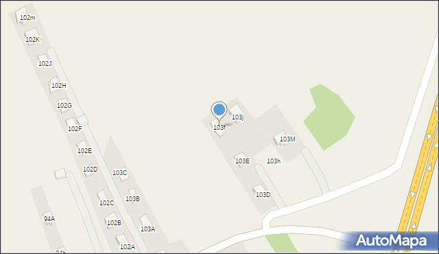 Trzebownisko, Trzebownisko, 103f, mapa Trzebownisko