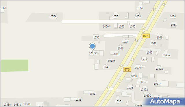 Trzebownisko, Trzebownisko, 1041a, mapa Trzebownisko