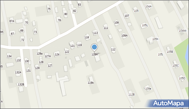 Trzebownisko, Trzebownisko, 118A, mapa Trzebownisko