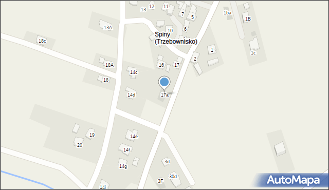 Trzebownisko, Trzebownisko, 17a, mapa Trzebownisko