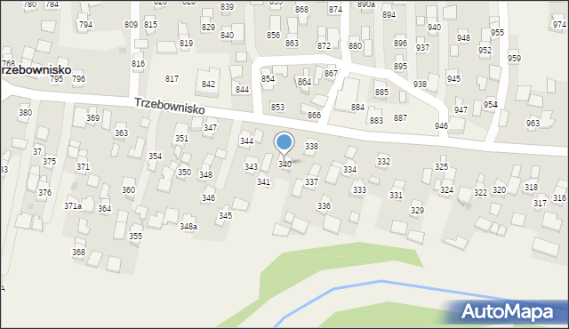 Trzebownisko, Trzebownisko, 340, mapa Trzebownisko