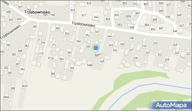 Trzebownisko, Trzebownisko, 346, mapa Trzebownisko