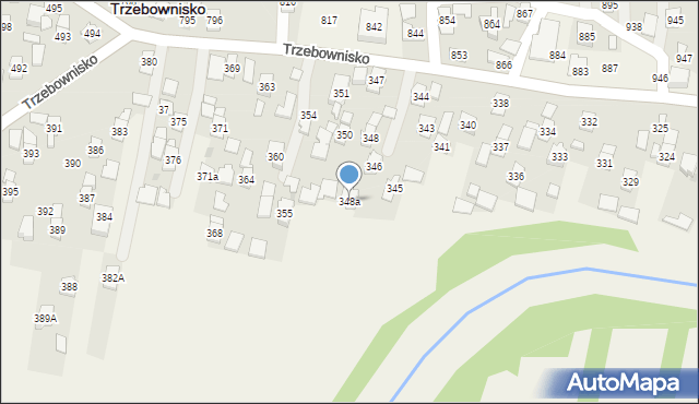 Trzebownisko, Trzebownisko, 348a, mapa Trzebownisko