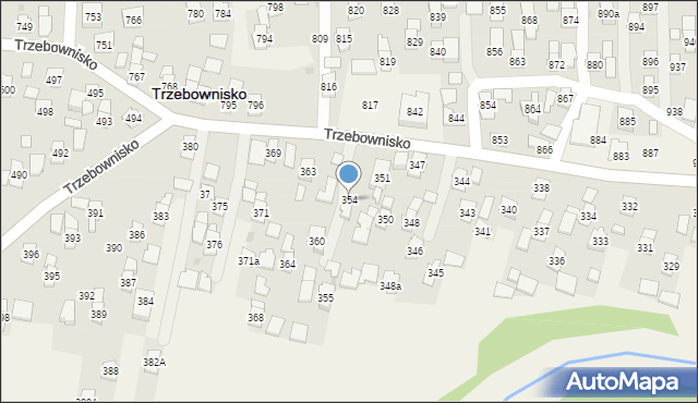 Trzebownisko, Trzebownisko, 354, mapa Trzebownisko