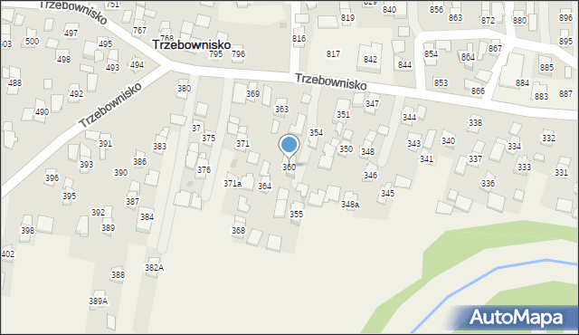 Trzebownisko, Trzebownisko, 360, mapa Trzebownisko