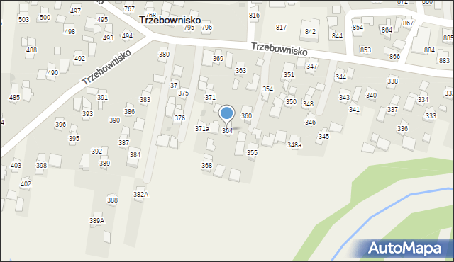 Trzebownisko, Trzebownisko, 364, mapa Trzebownisko